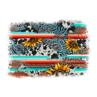 serape cowhide sunflower background | Teevron