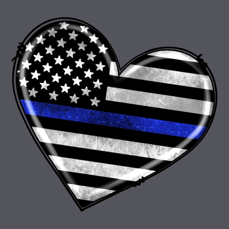 American Thin Blue Line Flag Vintage Hoodie by Artiststas | Teevron
