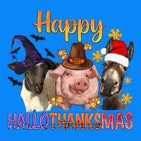 Happy Hallothanksmas Farm Animal Zipper Hoodie | Teevron