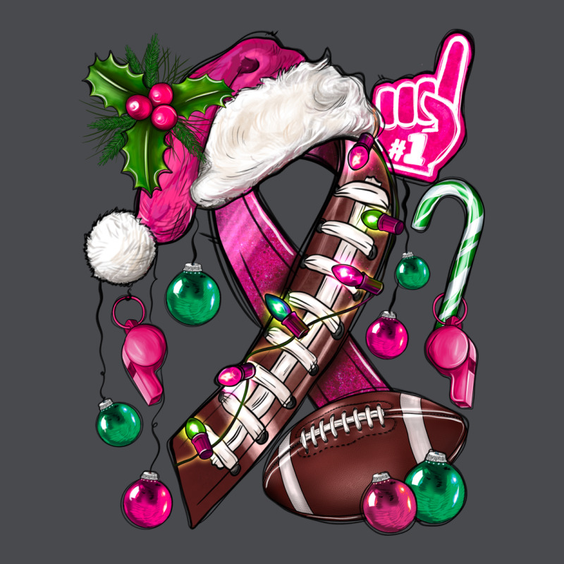 Pink Christmas Breast Cancer Ribbon Football Zipper Hoodie by BundleAndBundleShop | Teevron
