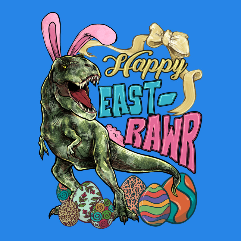 Happy Easter Day T-rex Premium Hoodie by NancyCooperArtShop | Teevron