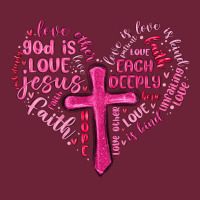 Jesus Is Love Heart Cross Valentines Day Long Sleeve Tee | Teevron