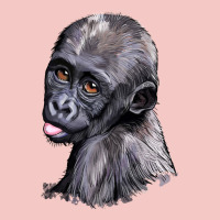 Baby Gorilla Head Urban Heavy Tee | Teevron