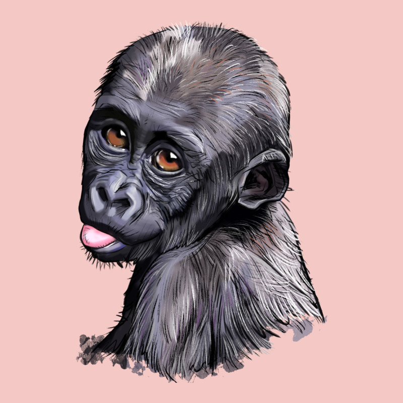 Baby Gorilla Head Urban Heavy Tee by LillyAllenDesigns | Teevron