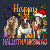 Happy Hallothanksmas Goats Zipper Hoodie | Teevron