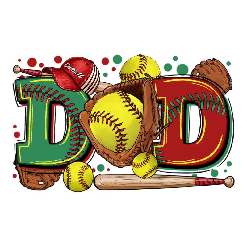 Dad Softball Ladies Tee by Zillion Design Studio | Teevron