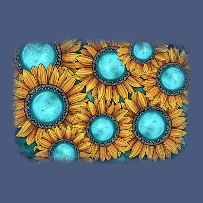 Sunflower Gemstone Background Vintage Hoodie by JahusDesignShop | Teevron