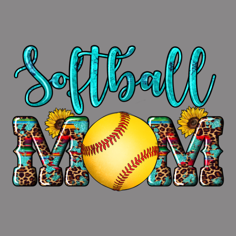 Western Leopard  Sunflowers Glitter Mom Softball Vintage Tee by Artiststas | Teevron