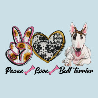 Peace Love Bull Terrier Ladies Tee | Teevron