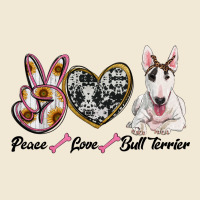 Peace Love Bull Terrier Ladies Tee | Teevron