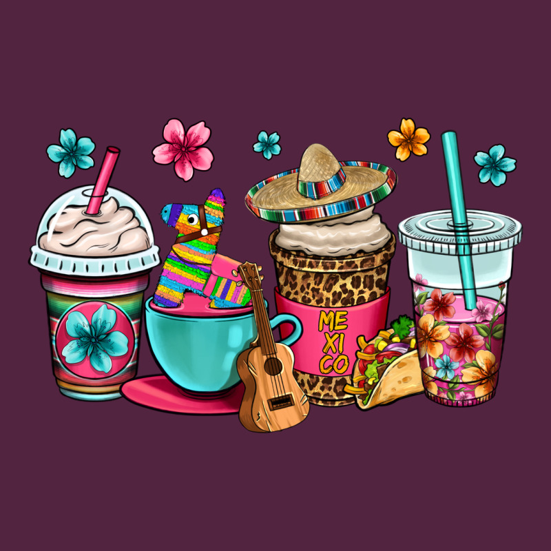 Mexico Fiesta Coffee Cups Urban Hoodie by OliviaCreatesArt | Teevron