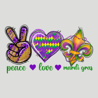 Peace Love Mardi Gras Zipper Hoodie | Teevron