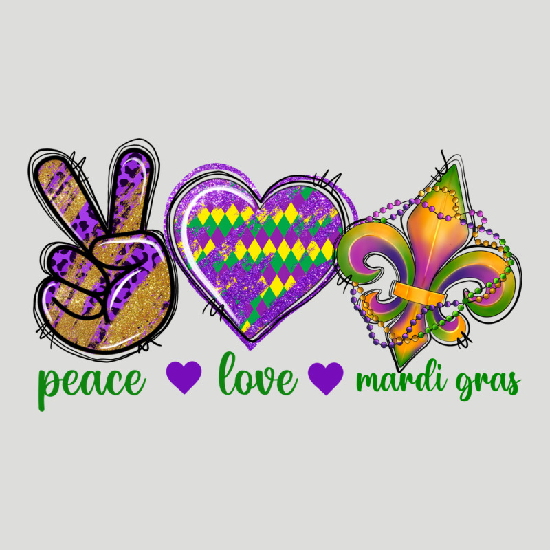 Peace Love Mardi Gras Zipper Hoodie by BundleAndBundleShop | Teevron