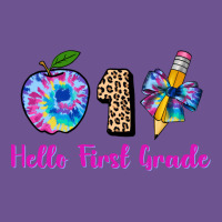 Hello First Grade Tie Dye 3200x2400 Vintage Tee | Teevron