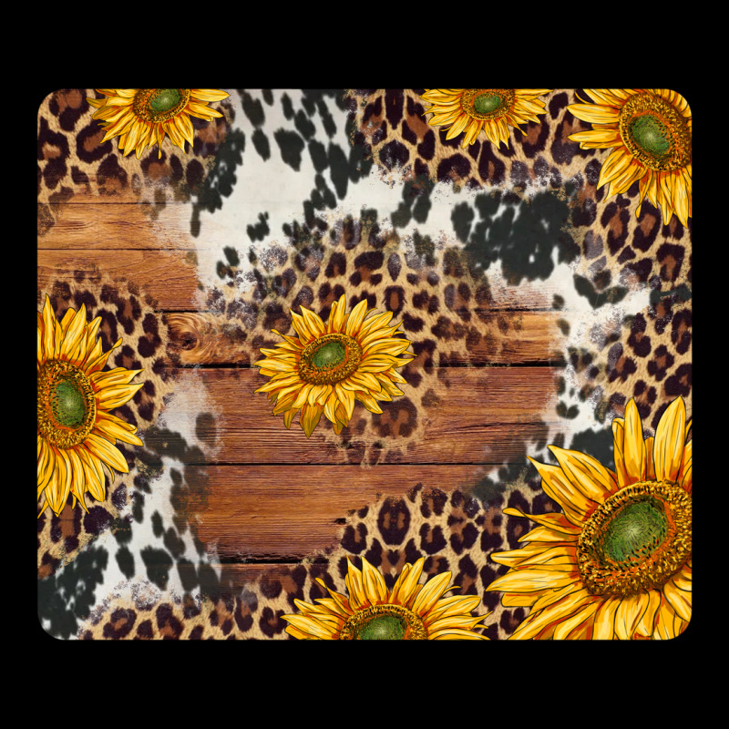 Sunflowers Cowhide Leopard Mousepad Heavyweight Sweatshirt by Jasminsmagicworld | Teevron