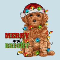 Merry And Bright Toy Poodle Ladies Tee | Teevron