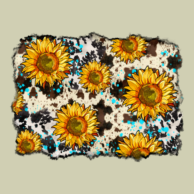 Cowhide Sunflower Pattern Heavy Core Tee by Zillion Design Studio | Teevron