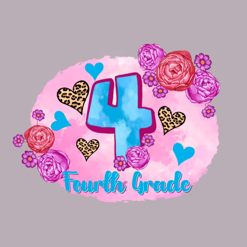 Back To School Flowers Fourth Grade 3200x2400 Vintage Tee by AdoDesignShop | Teevron