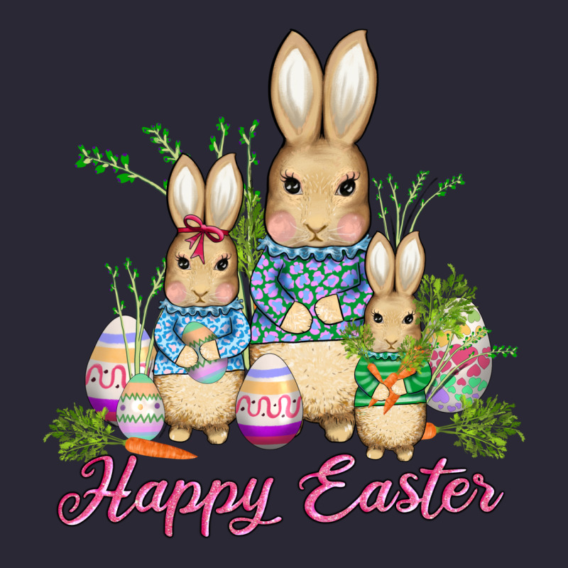 Easter Bunny Family Wıth Carrots And Eggs Vintage Tee by AdoDesignShop | Teevron