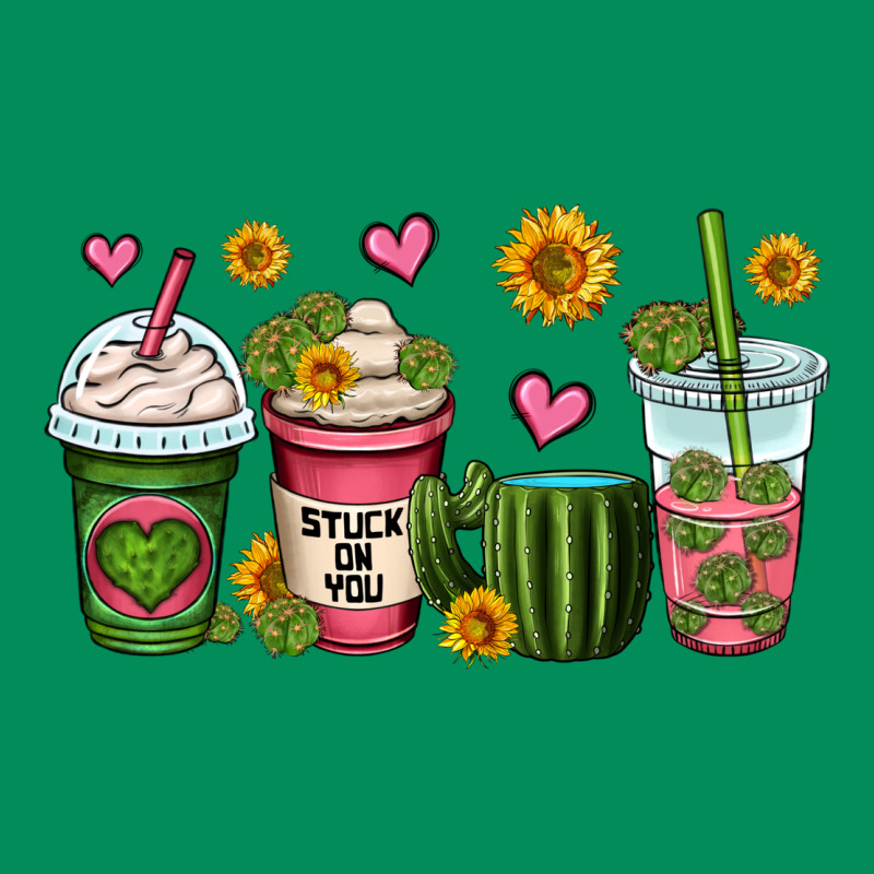 Stuck On You Cactus Coffee Cups Urban Hoodie by OliviaCreatesArt | Teevron