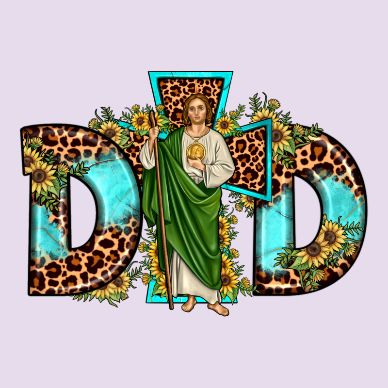 Dad San Judas Sunflower Leopard Turquoise Premium Hoodie by JahusDesignShop | Teevron