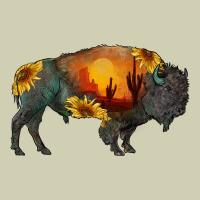 Sunflower Bison Heavy Core Tee | Teevron