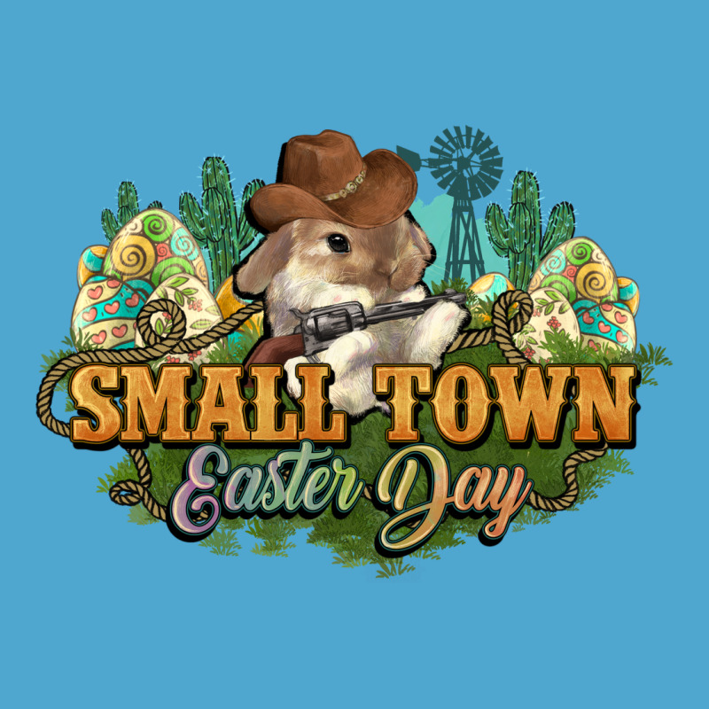 Small Town Easter Day Premium Hoodie by NancyCooperArtShop | Teevron