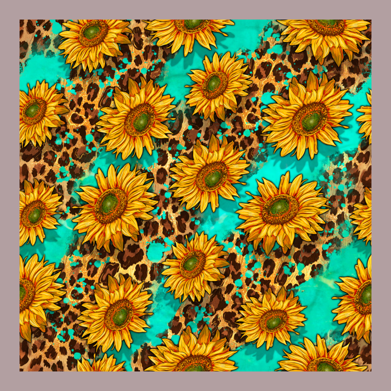 Sunflowers And Leopard Western Seamless Pattern Vintage Hoodie by BundleAndBundleShop | Teevron