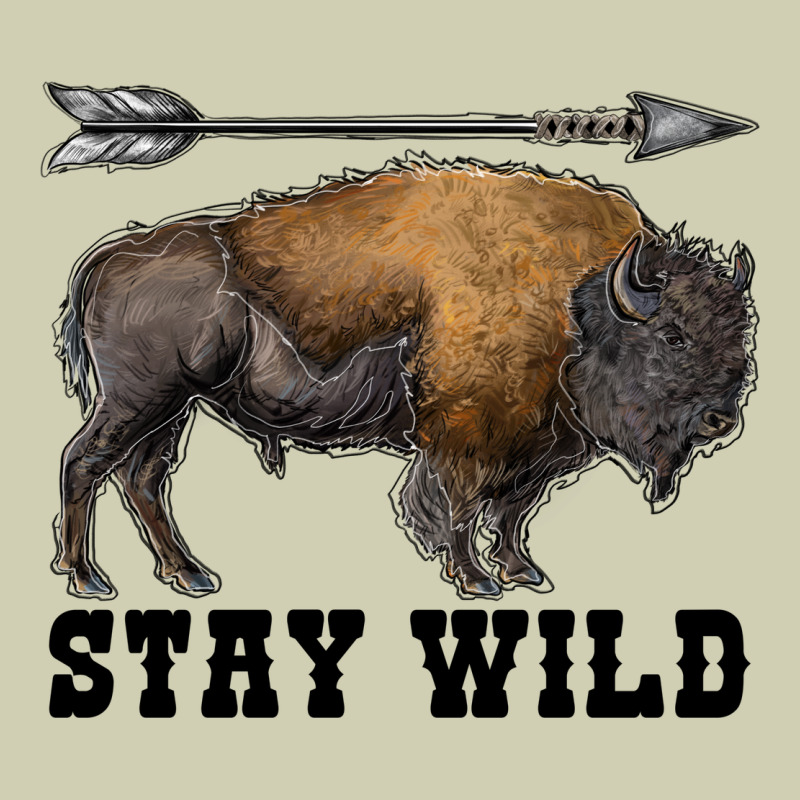 Stay Wild Bison Heavy Core Tee by RanaPortraitStore | Teevron
