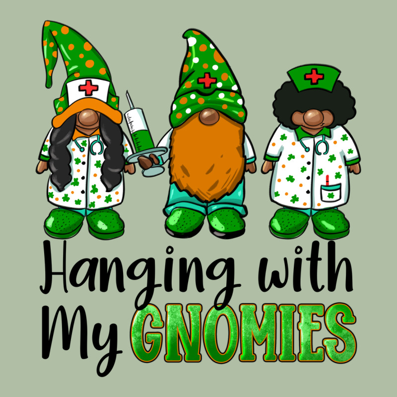 Hanging With My Gnomies African American Nurse Gnomies Urban Heavy Tee by BarkalooDesign | Teevron