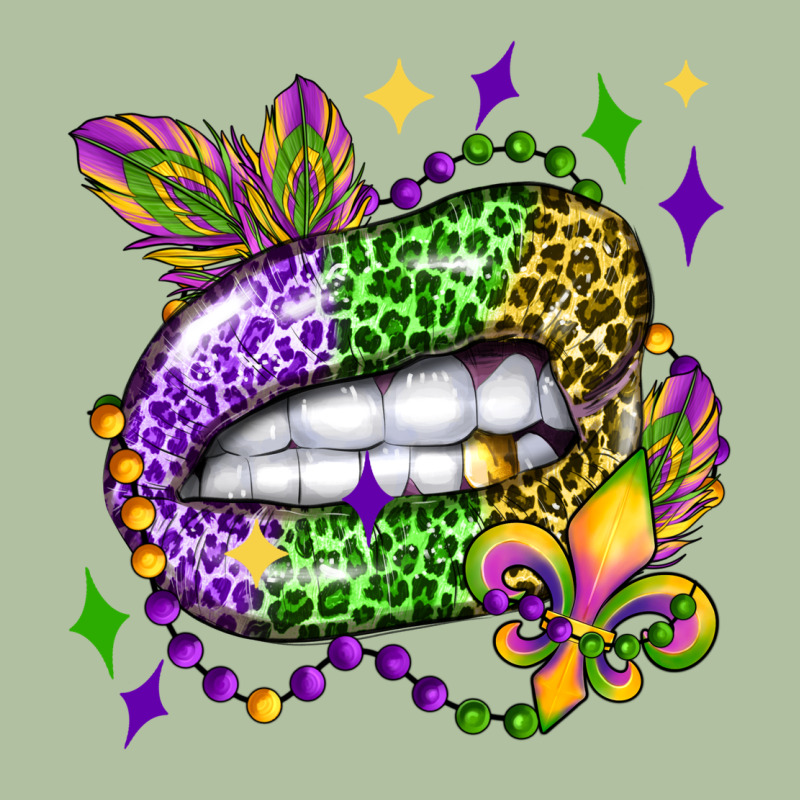Mardi Gras Lip Olivia Urban Hoodie by OliviaCreatesArt | Teevron