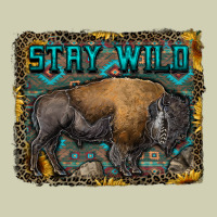 Stay Wild Aztec Bison Heavy Core Tee | Teevron