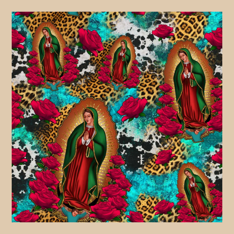 Lady Of Guadalupe Western Seamless Heavyweight Sweatshirt by Jasminsmagicworld | Teevron