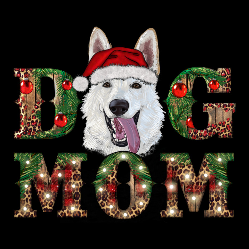 Christmas  White Shepherd Dog Mom Ladies Tee by RanaPortraitStore | Teevron