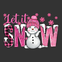 Pink Let It Snow With Cute Snowman | Teevron