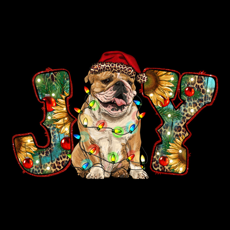 Bulldog Christmas Joy Ladies Tee by RanaPortraitStore | Teevron