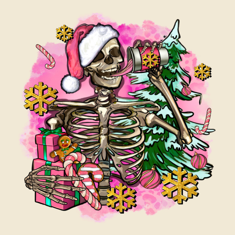 Pink Coffee Gifts Christmas Skeleton Coffee Premium Tee by AdoDesignShop | Teevron