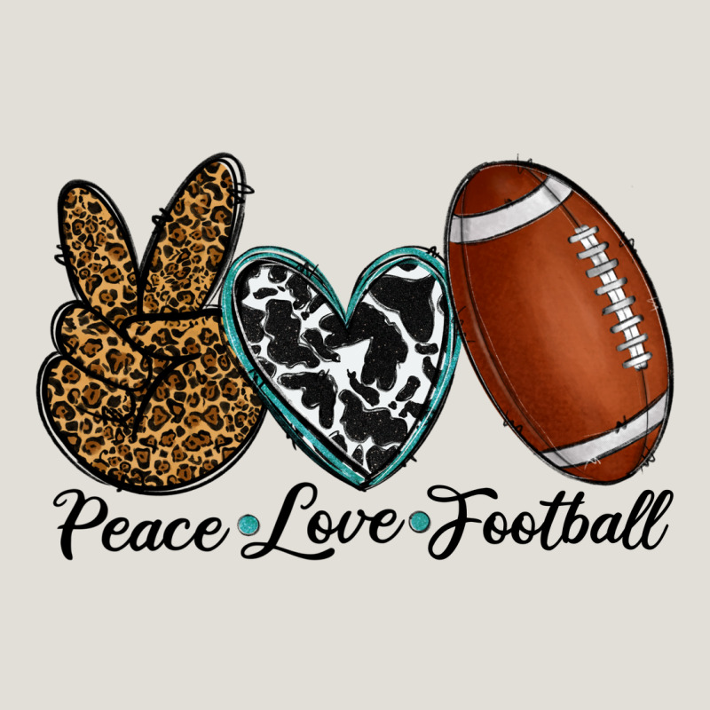 Peace Love Football Heavy Core Tee by RanaPortraitStore | Teevron