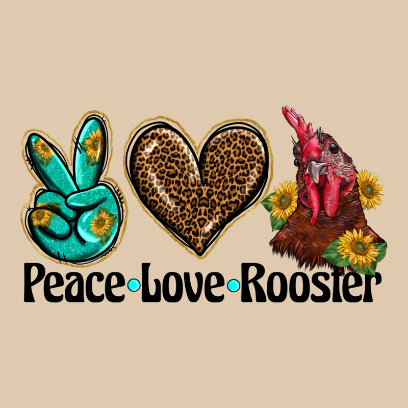 Peace Love Rooster Heavyweight Sweatshirt by BarkalooDesign | Teevron