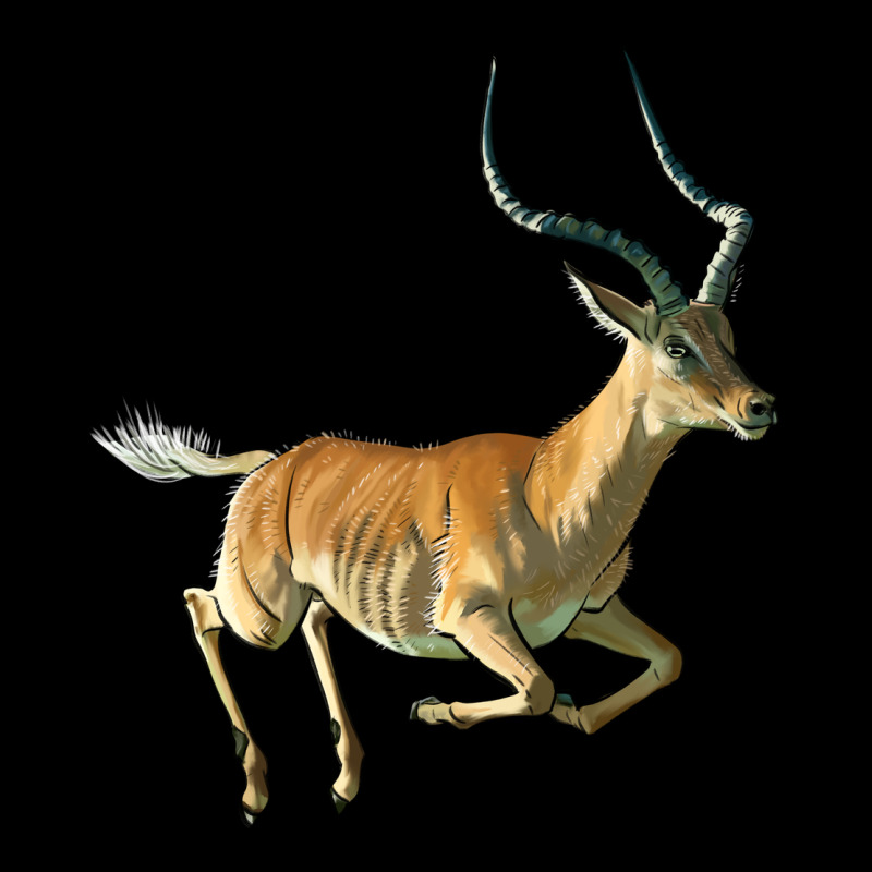 Impala Antelope Illustrations Urban Heavy Tee by LillyAllenDesigns | Teevron