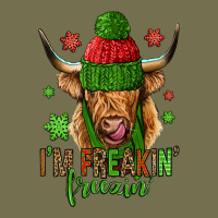 I'm Freakin Freezin Christmas Long Haired Cow Vintage Hoodie | Teevron