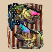 American Flag With Bass Fish Heavyweight Sweatshirt | Teevron