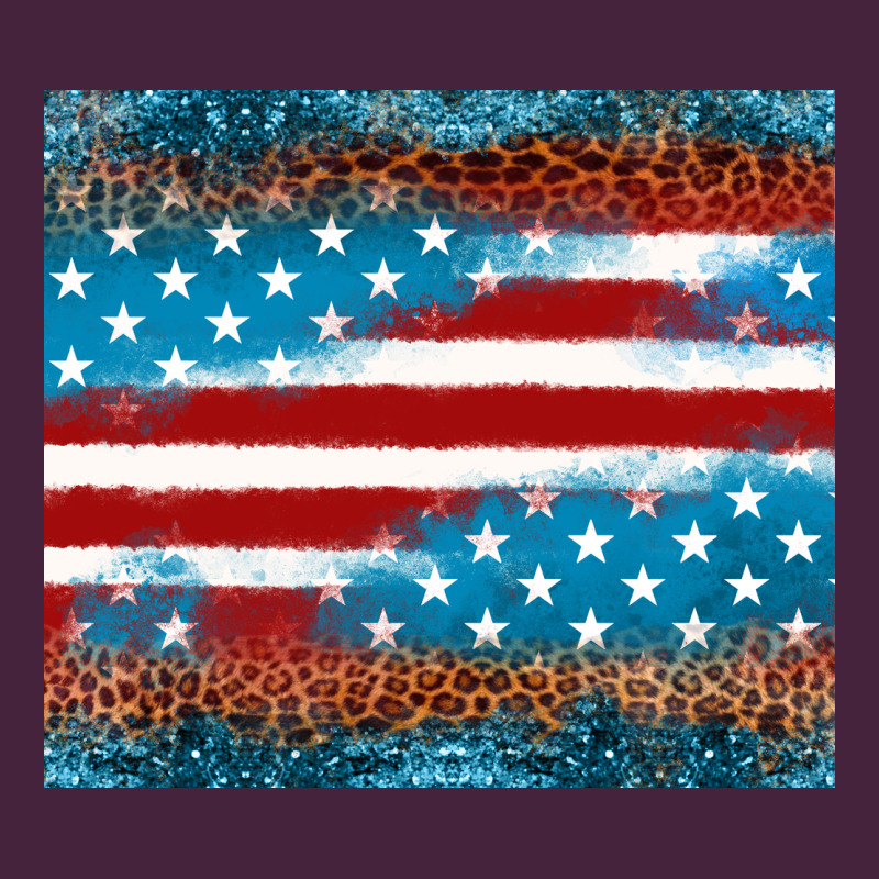 Leopard Glitter American Flag Tumbler Premium Tee by Neo Western | Teevron
