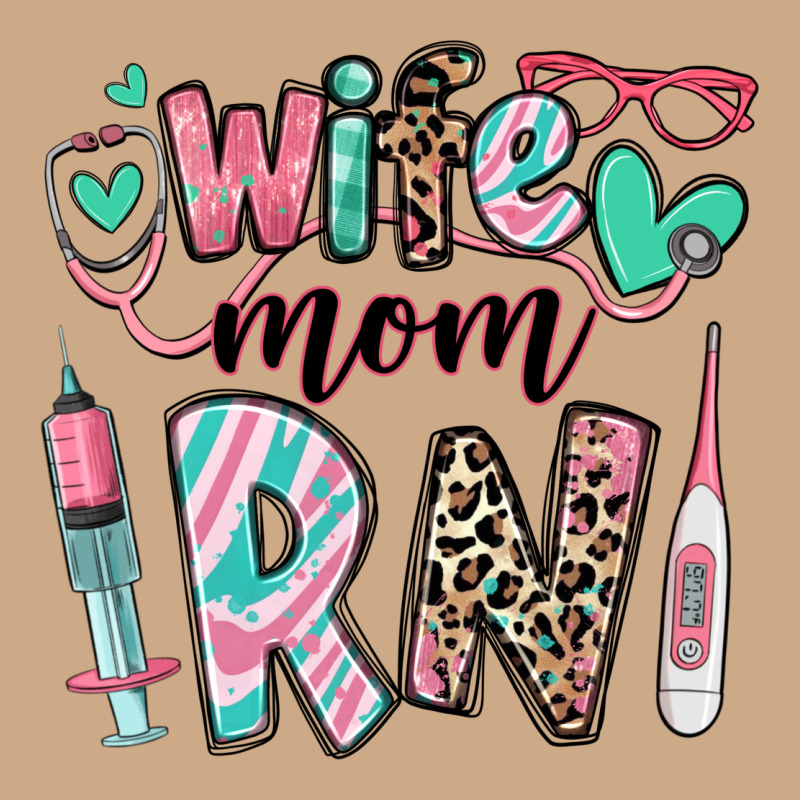 Wife Mom Rn Registered Nurse Vintage Hoodie by RanaPortraitStore | Teevron