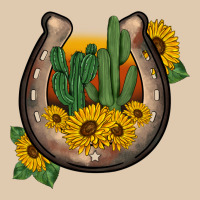 Western Horseshoe Sunflower Cactus Heavyweight Sweatshirt | Teevron