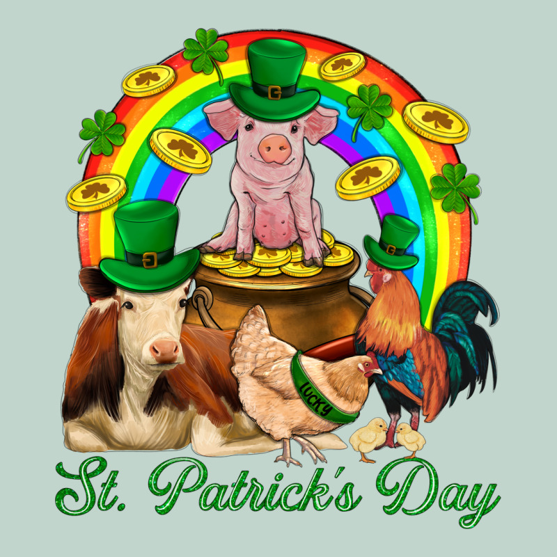 St. Patrick's Day Farm Animal Png Zipper Hoodie by BundleAndBundleShop | Teevron
