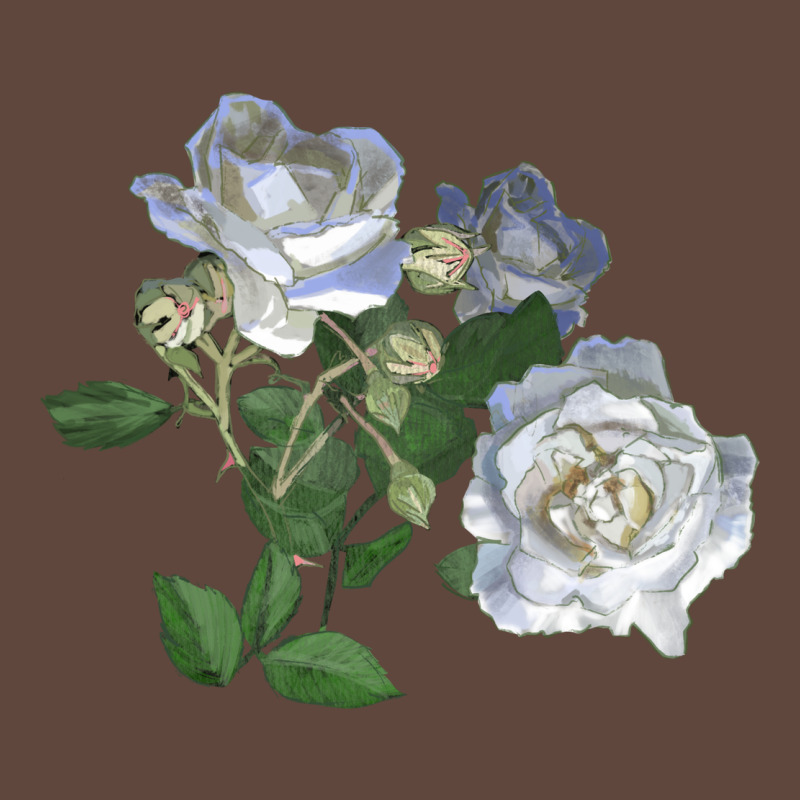 White Dawn Rose Classic Tee by LillyAllenDesigns | Teevron