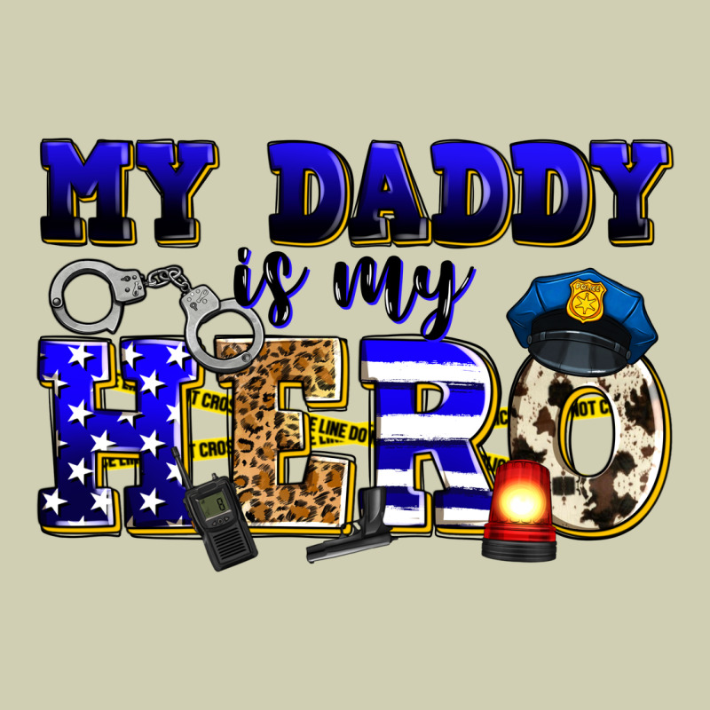 My Daddy Is My Hero Police Heavy Core Tee by Zillion Design Studio | Teevron