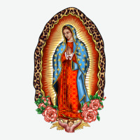 Our Lady Of Guadalupe Leopard And Roses Urban Heavy Tee | Teevron
