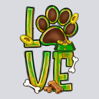 Tie Dye St. Patrick's Day Love Dog Paw Zipper Hoodie | Teevron